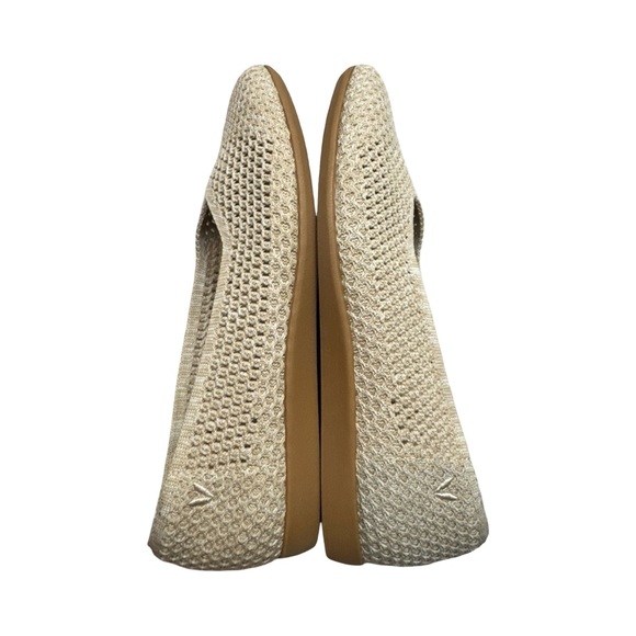 Vivaia Margot Walker Mesh Ballet Square Toe Flats V-Cut Almond Weave Size 37.5 - Picture 6 of 15